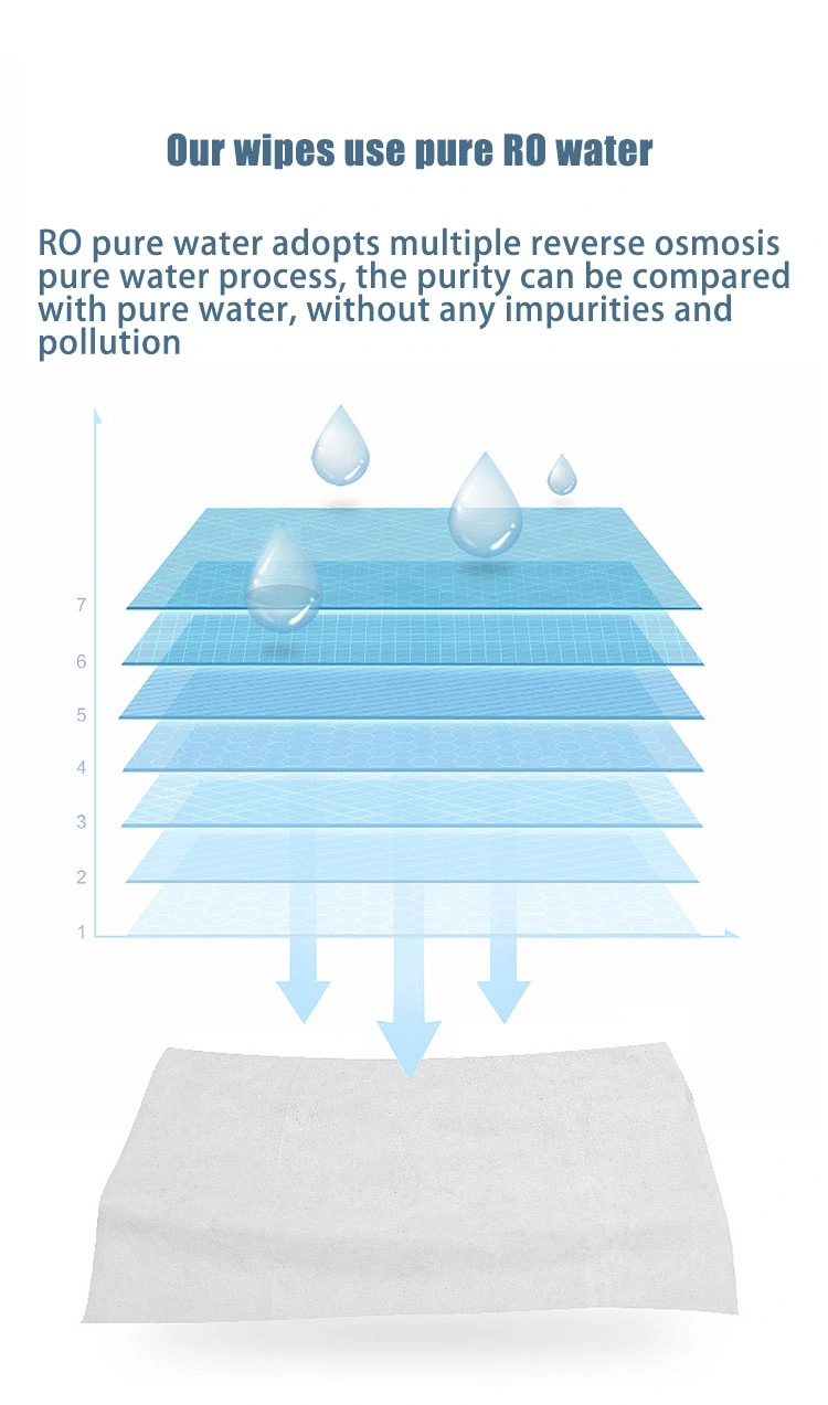 OEM Factory 100% Biodegradable Wipes Flushable Wet Wipe